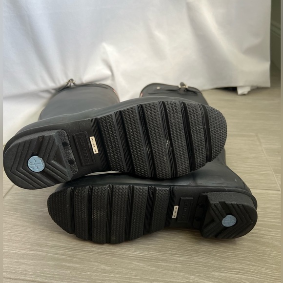 Women’s Tall Hunter Rain Boots size 8 Matte Black - Picture 4 of 10